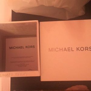 NEW! Michael Kors Silver And Rose Gold Watch